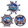 Custom Logo Design Resin Printing Seagull Seal Coastal Magnet Leba Poland Souvenirs Fridge Magnet