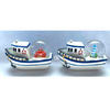 Custom Logo Caribbean Tourist Souvenir Water Globe Resin Cruise Ship Model Cruise Ship Snow Globe