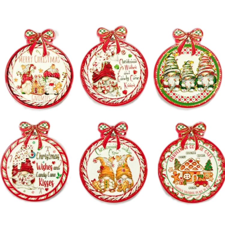 Custom 3D Embossed Printing Christmas Cup Coaster Decoration Christmas Gift Ceramic Christmas Coaster