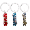 Custom Logo Metal Winter Ski Keyring Snow Mountain Souvenir Ski Theme Ski Keychain