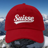Custom Embroidery logo Swiss Suisse Cap Souvenir Switzerland Baseball Cap