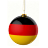 Custom Design Germany Flag Souvenir Hanging Christmas Ball Germany Christmas Ball Ornament