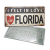 Custom Logo Embossed Printing Metal Aluminum Decorative Car License Plate Amsterdam Souvenir License Plate