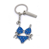 Custom Logo Metal Summer Vacation Keychain Surf Beach Souvenir Bikini Keyring