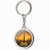 Custom Logo Travel Gift Burj Al Arab Burj Khalifa Dubai Skyline Metal Keyring Dubai Souvenir Keychain