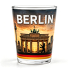 Custom Logo Travel Gift Oktoberfest Shot Glasses Berlin Germany Souvenir Shot Glass