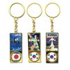 Wholesale Customized Logo Metal Tourist Souvenir Hungarian Key Chain Hungary Budapest Souvenir Keychain