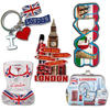 Wholesale Customized Logo Metal Tourist Souvenir Hungarian Key Chain Hungary Budapest Souvenir Keychain