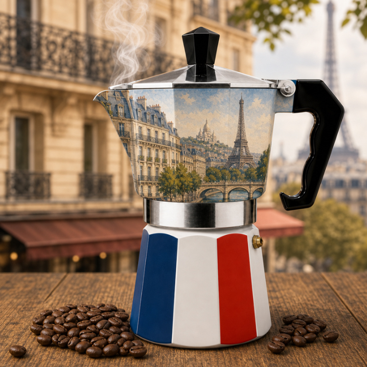 Customised Design Printing Souvenir Gift Espresso Coffee Maker Portable Italian Aluminum Moka Pot Custom Moka Pot