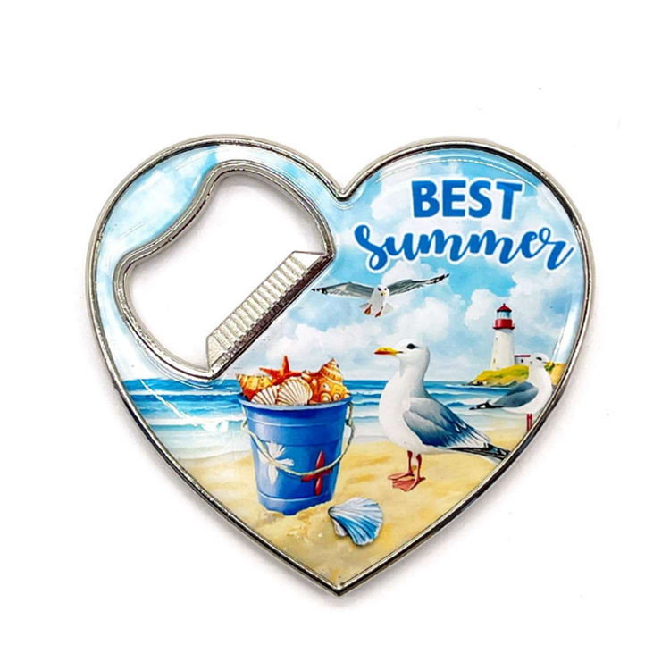 Wholesale Design Alloy Metal Amsterdam Bicycle Delft Souvenir Gift Bottle Opener Delft Fridge Magnet