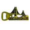 Custom Logo Design Metal Golden Gate Bridge Keychain San Francisco Souvenir Keychain