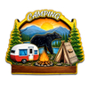 Custom Wildlife Bear Great Smoky Mountains Souvenir Wood Magnet Outdoor Tent Camping Souvenir Fridge Magnet