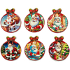 Custom 3D Embossed Printing Christmas Cup Coaster Decoration Christmas Gift Ceramic Christmas Coaster