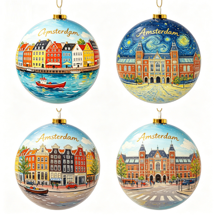 Custom Design Germany Flag Souvenir Hanging Christmas Ball Germany Christmas Ball Ornament