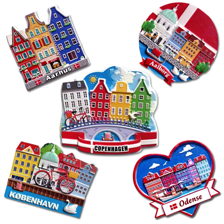 Custom Logo Resin Printing City UK London Travel Souvenirs Fridge Magnet