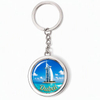 Custom Logo Travel Gift Burj Al Arab Burj Khalifa Dubai Skyline Metal Keyring Dubai Souvenir Keychain