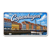 Custom 3D Embossed Printing Personalized Souvenir Copenhagen Denmark License Plate