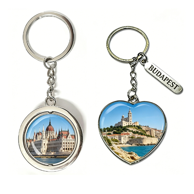Custom Logo Metal Chicago Illinois Souvenir Key Chain Souvenir Chicago Keychain