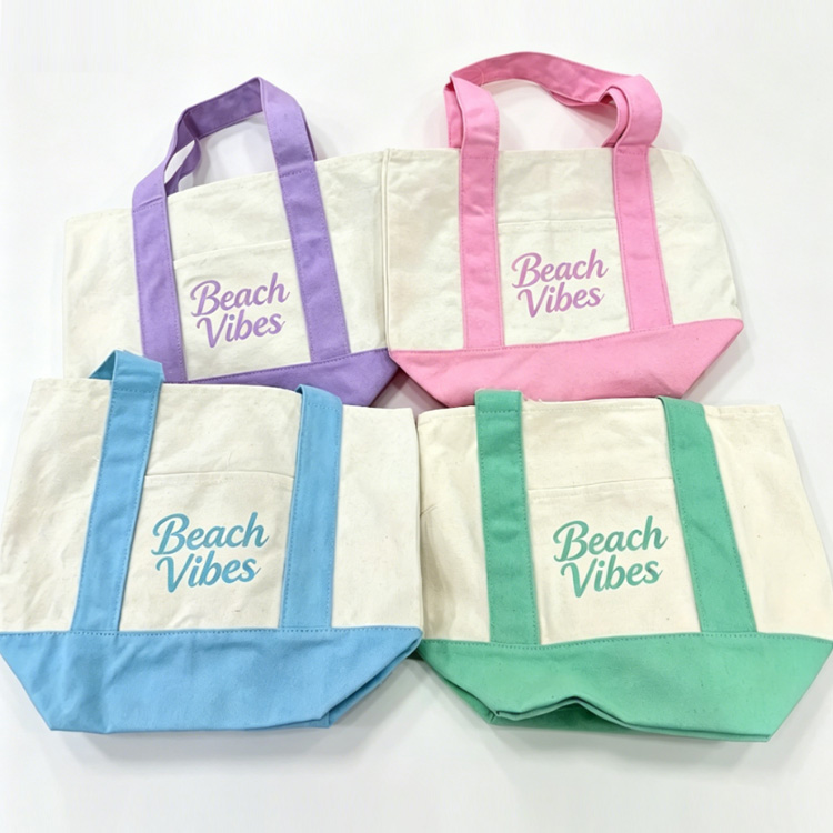Custom 3D Logo Large Women Souvenir Corsica Beach Bag Canvas Corsica Tote Bag
