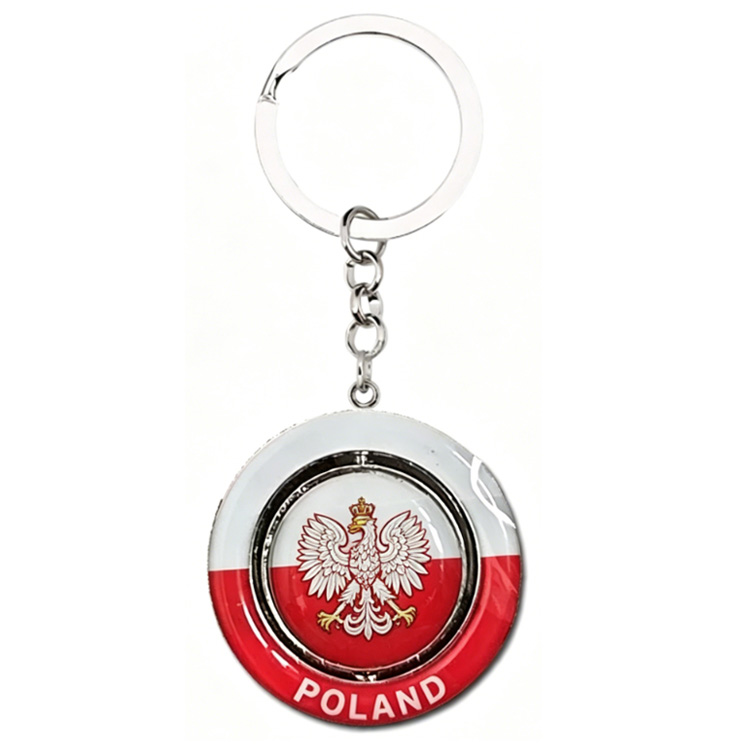 Custom Design Epoxy Metal Flag Design Uruguay Keyring Uruguay Souvenir Keychain