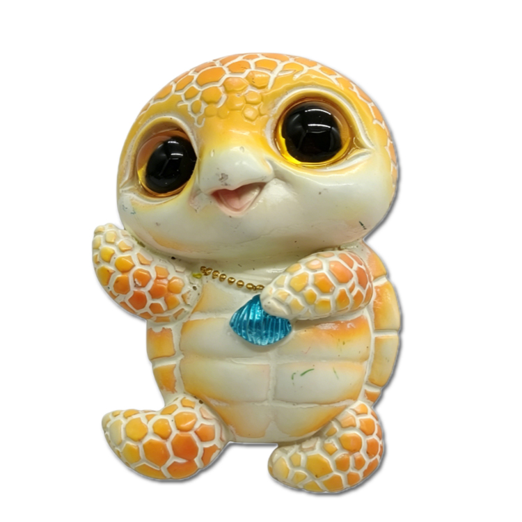 Wholesale Custom Hand Made Resin Sea Turtle Magnet Beach Souvenir Cute Cartoon Turtle Fridge Magnet