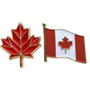 Customized Design Metal Enamel Canada Flag Badge Canada Souvenir Pin