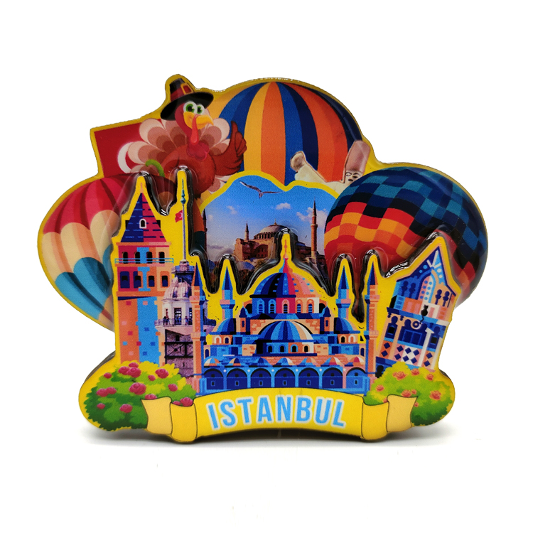 Custom Logo Design MDF Wood Travel Gift Paris City Versailles Souvenir Fridge Magnet
