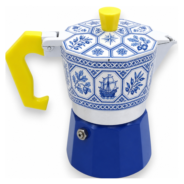Customised Design Printing Souvenir Gift Espresso Coffee Maker Portable Italian Aluminum Moka Pot Custom Moka Pot