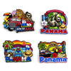 Wholesale Custom Logo Design MDF Wood Panama Magnet Souvenir Panama Fridge Magnet