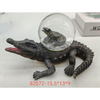 Custom Logo Animal Florida Souvenir Alligator Snowglobe Resin Crocodile Snow Globe