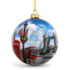 Custom Logo Design Printed Holiday Gift London Souvenir Christmas Ball London Christmas Ornaments