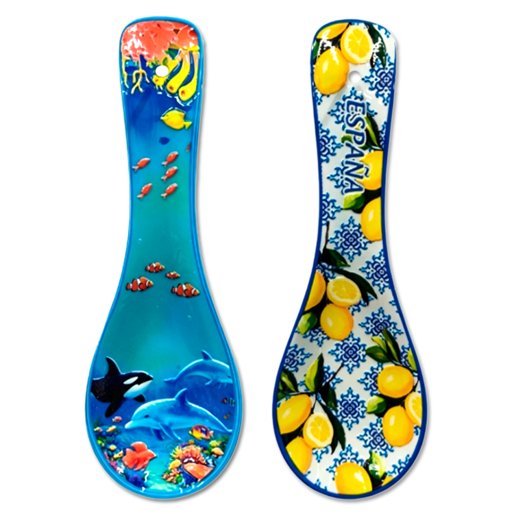 Custom Home Kitchen Decorations Tourist Souvenir Spoon Holder Ceramic Spoon Rest