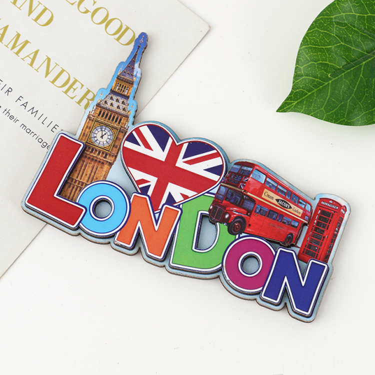 Custom Logo Resin Printing City UK London Travel Souvenirs Fridge Magnet