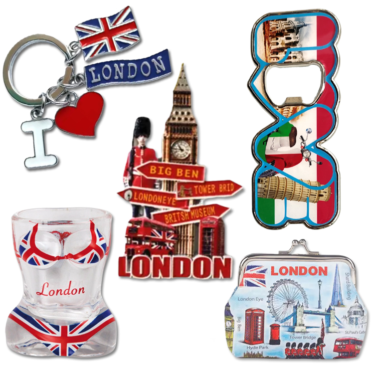Custom Logo Tourist Souvenir Gift Metal Epoxy Zurich Switzerland Souvenir Keychain