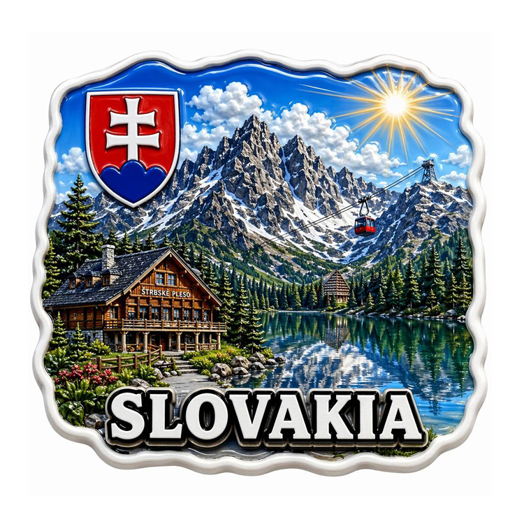 Custom Resin 3D Printing Travel Gift Bratislava Slovakia Souvenir Fridge Magnet