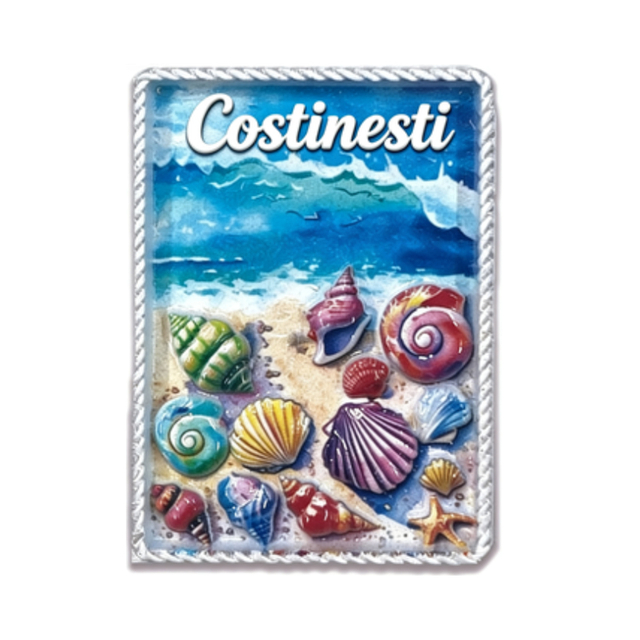 Custom Logo Resin 3D Printing France Coastal Beach Nice Cannes Souvenir Fridge Magnet