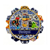 Custom Logo Design 3D Embossed Bronzing Printing Souvenir Porto Lisbon Portugal Ceramic Coaster