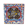 Custom Logo Design 3D Embossed Bronzing Printing Souvenir Porto Lisbon Portugal Ceramic Coaster