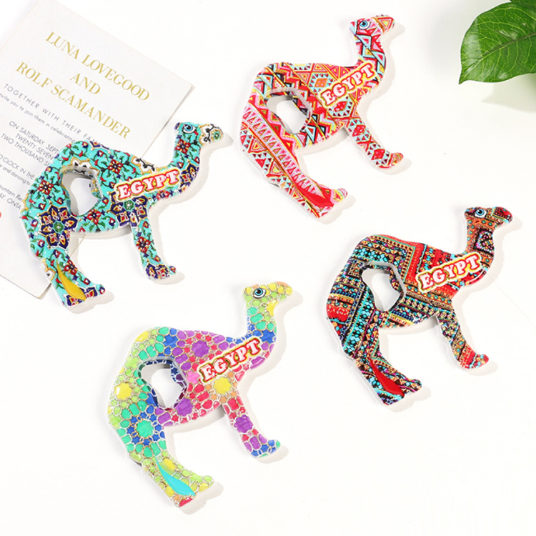 Wholesale Custom Africa Egyptian Pharaoh Fridge Magnet Resin Printed Egypt Souvenir Fridge Magnet