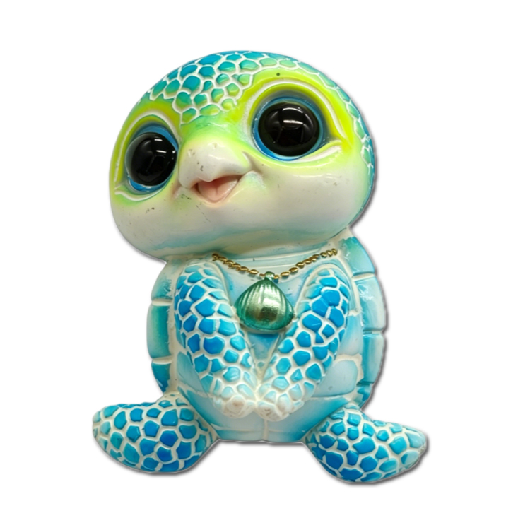 Wholesale Custom Hand Made Resin Sea Turtle Magnet Beach Souvenir Cute Cartoon Turtle Fridge Magnet