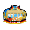 Custom Logo Design MDF Wood Travel Gift Paris City Versailles Souvenir Fridge Magnet
