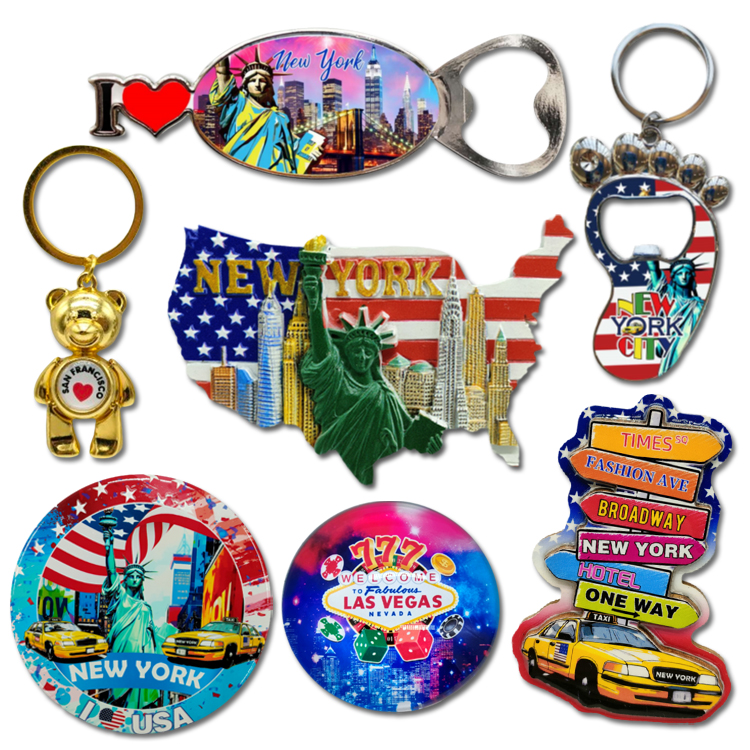 Custom Logo Design Resin 3D Printing Wyoming Souvenir Fridge Magnets