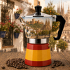 Customised Design Printing Souvenir Gift Espresso Coffee Maker Portable Italian Aluminum Moka Pot Custom Moka Pot