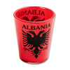 Wholesale Albania Flag Shot Glasses Custom Logo Albania Shot Glass
