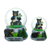Factory Wholesale Custom Logo Animal Water Globe Great Smoky Mountains Souvenir Resin Black Bear Snow Globe