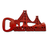 Custom Logo Design Metal Golden Gate Bridge Keychain San Francisco Souvenir Keychain