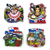 Wholesale Custom Logo Design MDF Wood Panama Magnet Souvenir Panama Fridge Magnet