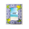 Custom 3D Embossed Printing Home Decor Ceramic Picture Frame 4x6 Tourist Souvenir Ceramic Photo Frame