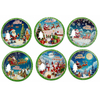 Custom 3D Embossed Printing Christmas Cup Coaster Decoration Christmas Gift Ceramic Christmas Coaster