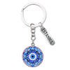 Wholesale Custom Turkish Blue Eye Rein Evil Eye Keychain Souvenir Evil Eye Keyring